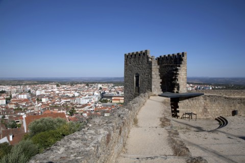View over the city from the castle, Castelo Branco, Portugal, 2009.  Artist: Samuel Magal