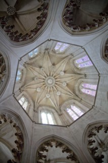 Central octagonal vault, Founder's Chapel, Monastery of Batalha, Batalha, Portugal, 2009. Artist: Samuel Magal