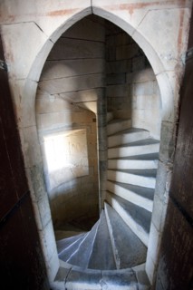 Spiral staircase, Beja Castle, Beja, Portugal, 2009.  Artist: Samuel Magal