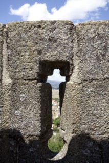 Arrow slit, Braganca Castle, Portugal, 2009. Artist: Samuel Magal
