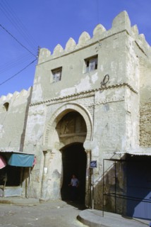 Gate in the city walls, Sfax, Tunisia.