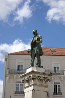 Statue of Joaquim Antonio de Aguiar, Largo da Portagem, Coimbra, Portugal, 2009. Artist: Samuel Magal