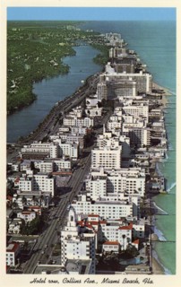 Hotel Row, Collins Avenue, Miami Beach, Florida, USA, 1964. Artist: Unknown