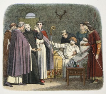 Anselm made Archbishop of Canterbury by William II, 1093 (1864). Artist: James William Edmund Doyle