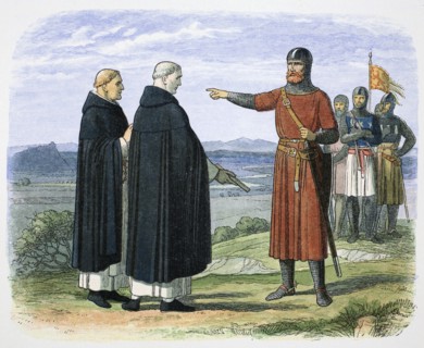 William Wallace rejects the English proposals, 1297 (1864).  Artist: James William Edmund Doyle