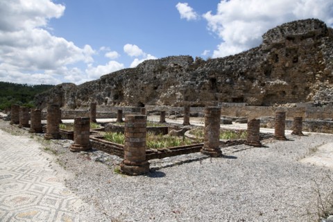 The central peristyle of the House of the Swastika Cross, Conimbriga, Portugal, 2009. Artist: Samuel Magal