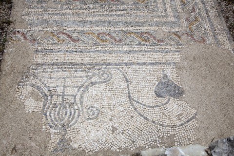 A mosaic floor in the House of the Swastika Cross, Conimbriga, Portugal, 2009. Artist: Samuel Magal