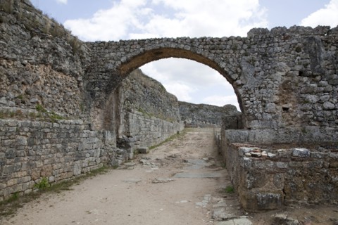 An arch and walls in Conimbriga, Portugal, 2009. Artist: Samuel Magal
