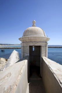 A watchtower of the Forte da Ponta da Bandeira, Lagos, Portugal, 2009. Artist: Samuel Magal