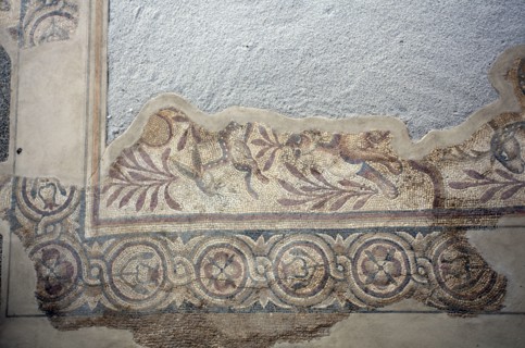 A mosaic in the Roman Forum of Mertola, Portugal, 2009. Artist: Samuel Magal
