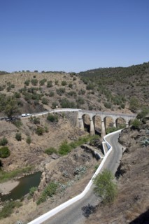 Bridge over the Guadiana River, Mertola, Portugal, 2009. Artist: Samuel Magal