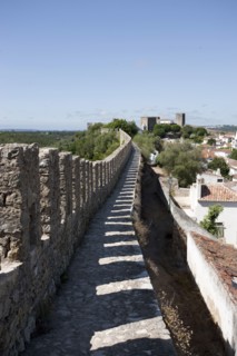 Obidos Castle walls, Obidos, Portugal, 2009. Artist: Samuel Magal
