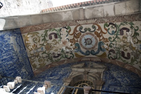 The town gate covered with a reliquary of Nossa Senhora da Piedade, Obidos, Portugal, 2009. Artist: Samuel Magal