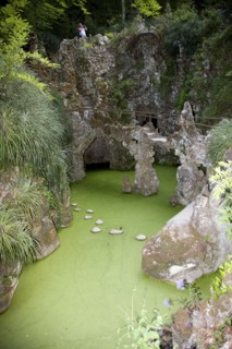 The Waterfall Lake in Regaleira Palace, Sintra, Portugal., 2009. Artist: Samuel Magal