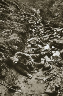 Italian dead at Cividale, World War I, c1917-c1918. Artist: Unknown