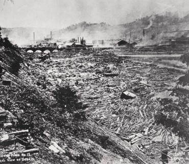 The Johnstown Flood disaster, Pennsylvania, USA, 31 May, 1889. Artist: Unknown