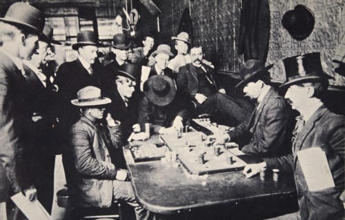 Playing Faro in the Orient Saloon, Bisbee, Arizona, USA, 1903. Artist: Unknown
