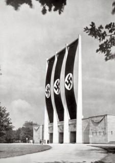 Rear of the Grand Stand for National Socialist Party Congresses, Nuremberg, Germany, 1936. Artist: Unknown