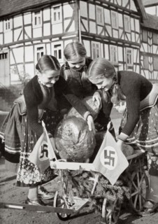 Farm bread being sent to the poor people in the city, Germany, 1936. Artist: Unknown