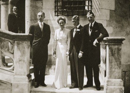 The wedding party at the marriage of the Duchess and Duke of Windsor, France, 3 June 1937. Artist: Unknown