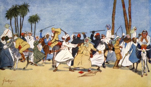 'The Battle of the Nile', 1908.  Artist: Lance Thackeray