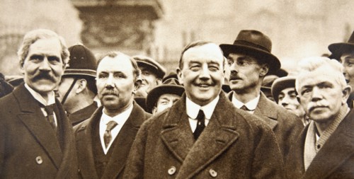 Members of Britain's first Labour Government, after leaving Buckingham Palace, London, 1924. Artist: Unknown