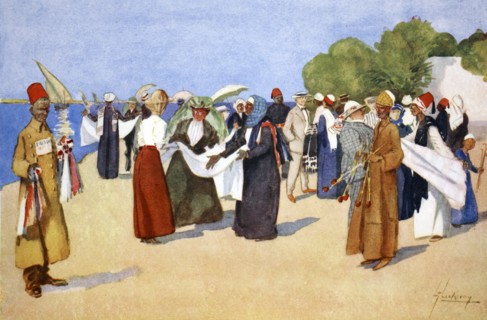 'Bargain Hunting', 1908.  Artist: Lance Thackeray