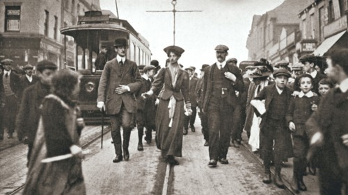 Lady Constance Lytton, British suffragette, Newcastle, 9 October 1909. Artist: Unknown