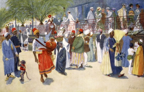 'Cairo Curios, or The Shepheard's Flock', 1908.  Artist: Lance Thackeray