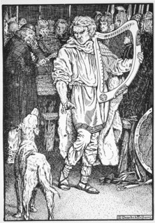 Olaf Cuaran, 10th century (1913).  Artist: Morris Meredith Williams