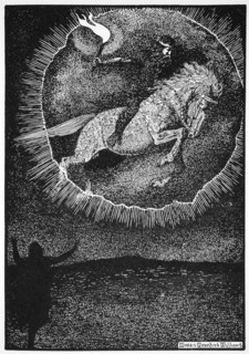 'The Vision of the Man on the Grey horse', 1913.  Artist: Morris Meredith Williams