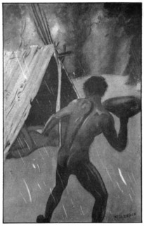 'Mirram crept silently to the gunyah', 1923. Artist: Raymond Wenban
