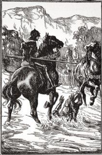 'Struck him such a blow', 1905.  Artist: Dora Curtis