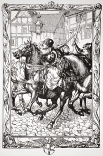 'Rushed Upon the Astonished Throng', 1905.  Artist: Dora Curtis
