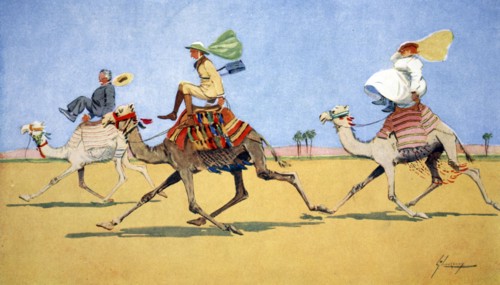 'Cup and Ball-the camel's favourite game', 1908.  Artist: Lance Thackeray