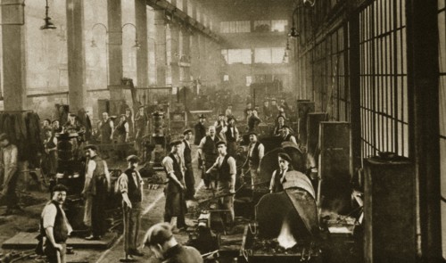 A blacksmith's shop at Beckton Gas Works, London, 20th century. Artist: Unknown