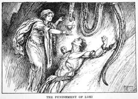 'The Punishment of Loki', 1925. Artist: Unknown