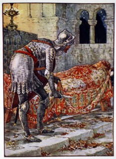 'Sir Lancelot in the Chapel Perilous', 1911. Artist: Unknown