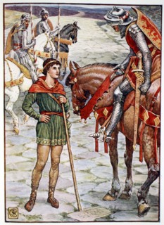 'Young Percival Questions Sir Owen', 1911. Artist: Unknown