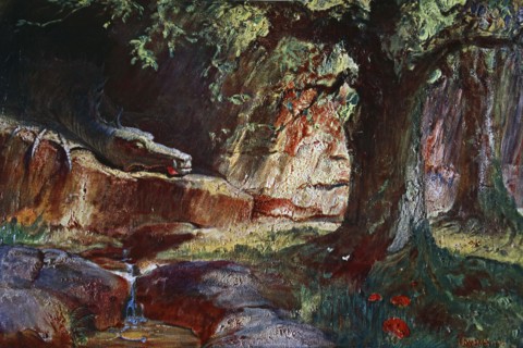 'Fafner in his Cave', 1906. Artist: Unknown