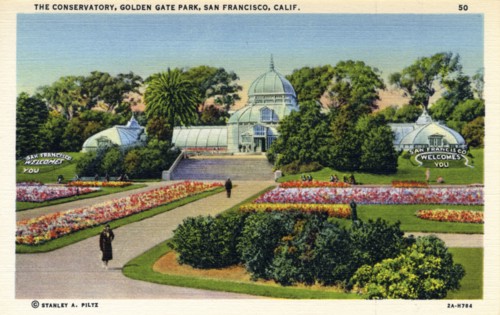 The Conservatory, Golden Gate Park, San Francisco, California, USA, 1932. Artist: Unknown