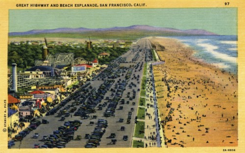 Great Highway and Beach Esplanade, San Francisco, California, USA, 1932. Artist: Unknown