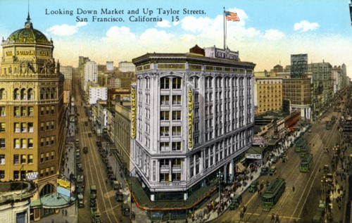 Market and Taylor Streets, San Francisco, California, USA, 1926. Artist: Unknown