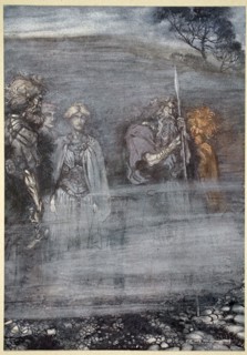 'The Gods grow wan and aged at the loss of Freia', 1910.  Artist: Arthur Rackham