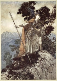 'Brunnhilde', 1910.  Artist: Arthur Rackham