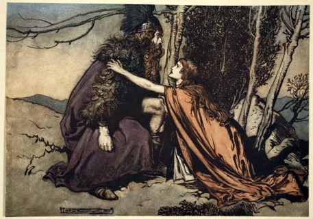 'Father! Father! Tell me what ails thee? With dismay thou art filling thy child!', 1910.  Artist: Arthur Rackham