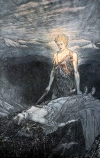 Illustration from Siegfried and the Twilight of the Gods, 1924.  Artist: Arthur Rackham