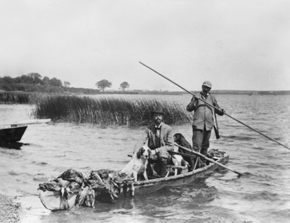 Crown Prince Gustav of Sweden bird shooting, Skabersjö Manor, Scania, Sweden, 1899. Artist: Unknown