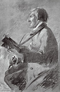 A man playing the keyed fiddle, c1870-c1890. Artist: Carl Gustaf Hellqvist