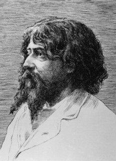 Alphonse Daudet, French author, 1888. Artist: F Courbon